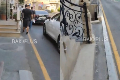 Bakının mərkəzində piyadalar yol axtarır: Səkilər zəbt olunub – ŞİKAYƏT + VİDEO