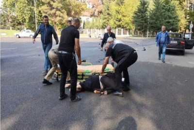 Bakıda maşın piyadanı vurub