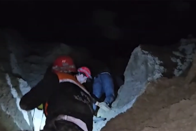 24 yaşlı oğlan dağa çıxdı, düşə bilmədi - VİDEO