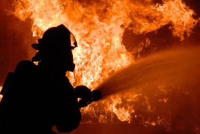 Bakıda obyekt yandı