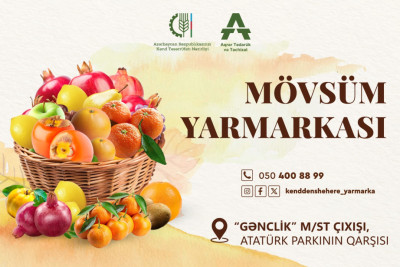 Bakıda "Mövsüm yarmarkası" təşkil olunacaq