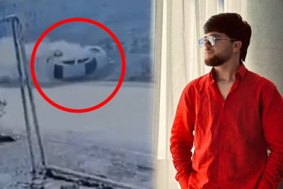 21 yaşlı taksi sürücüsü maşını dəfələrlə aşırdı, öldü - VİDEO