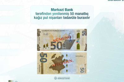 Yeni 50 manatlıq buraxılıb