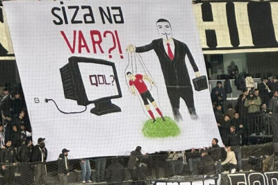 AFFA "Neftçi"ni bu pankarta görə 15 000 manat cərimələdi