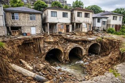 Kollektorların üzərində tikilmiş evlər sökülərsə, vətəndaşlara kompensasiya VERİLƏCƏK? - FOTO