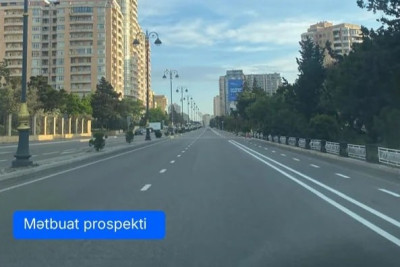 Bakının daha bir prospekt və küçəsində velosiped zolaqları salındı - FOTO