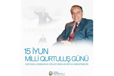 Prezident İlham Əliyevin sosial media hesablarında Milli Qurtuluş Günü münasibətilə paylaşım edilib
