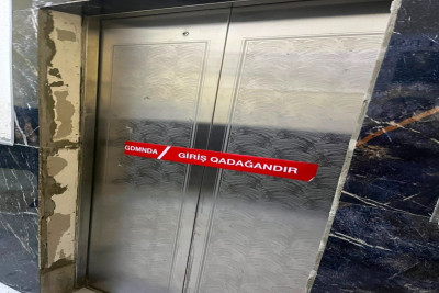 Bakıda yaşayış binasında 6 liftin fəaliyyəti dayandırldı