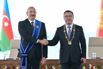 İlham Əliyev Qırğızıstanın ali dövlət mükafatı – "Manas" ordeni ilə təltif edilib