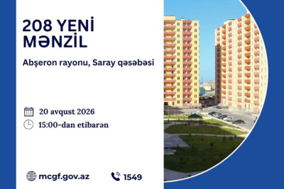 208 tam təmirli mənzil vətəndaşlara təqdim ediləcək
