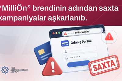 Saxta ödəniş səhifələri yaradılıb - Ehtiyatlı olun!