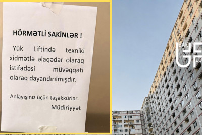 "Melissa ASP" sakinləri lift problemindən şikayətçidirlər