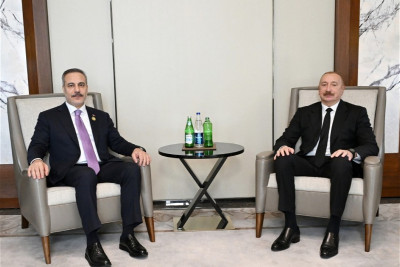 Prezident İlham Əliyev Hakan Fidanı qəbul edib